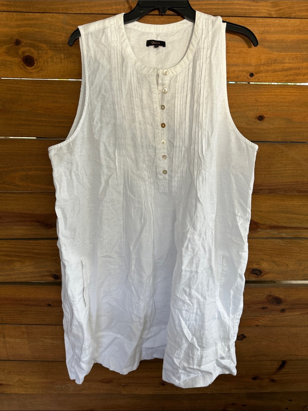 Quince 100% European Linen Sleeveless Swing Dress XL - Picture 3 of 4